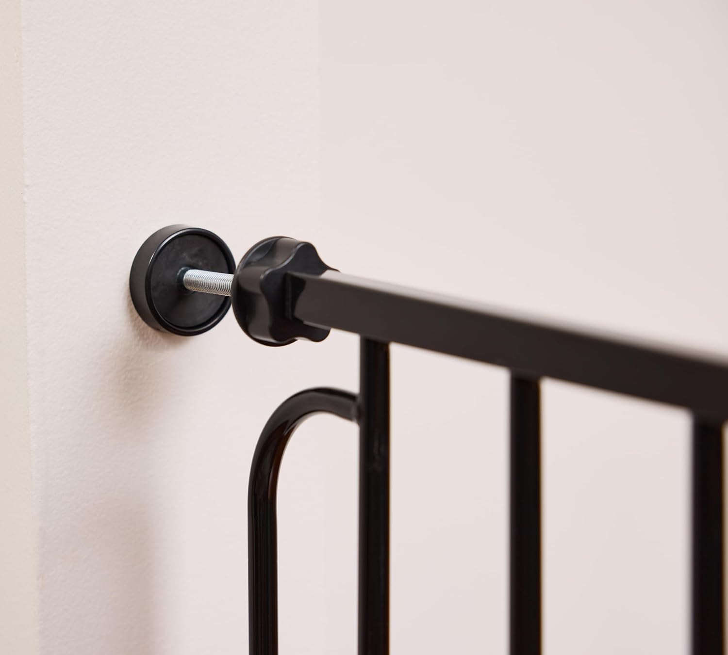 Regalo Easy Step 49-Inch Extra Wide Baby Gate, Includes 4-Inch and 12-Inch Extension Kit, 4 Pack of Pressure Mount Kit and 4 Pack of Wall Mount Kit, Black