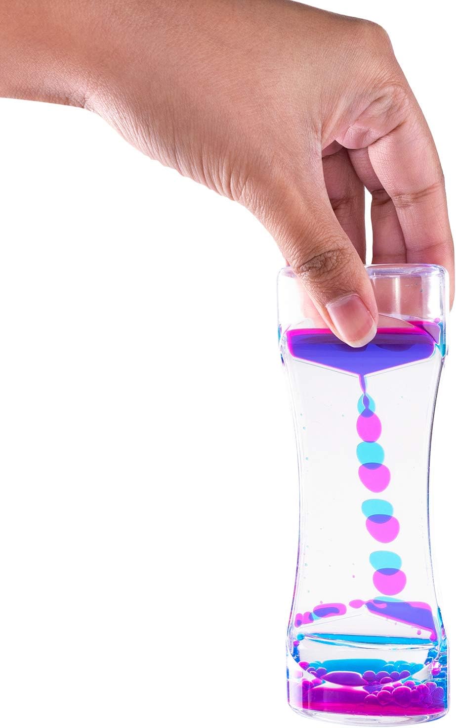 Liquid Motion Bubbler for Sensory Play, Fidget Toy, Children Activity, Desk Top, Assorted Colors (3 Pack)