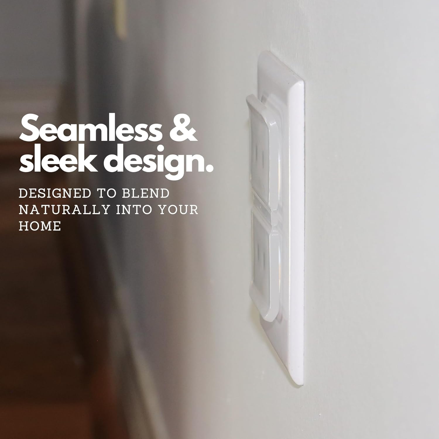 Clear Double Outlet Covers Baby Proofing (10 Pack, 20 Sockets) | Baby Proof Plug Covers for Electrical Outlets | Safe & Secure Baby Safety Products | Childproof Socket Covers Protect Toddlers & Babies