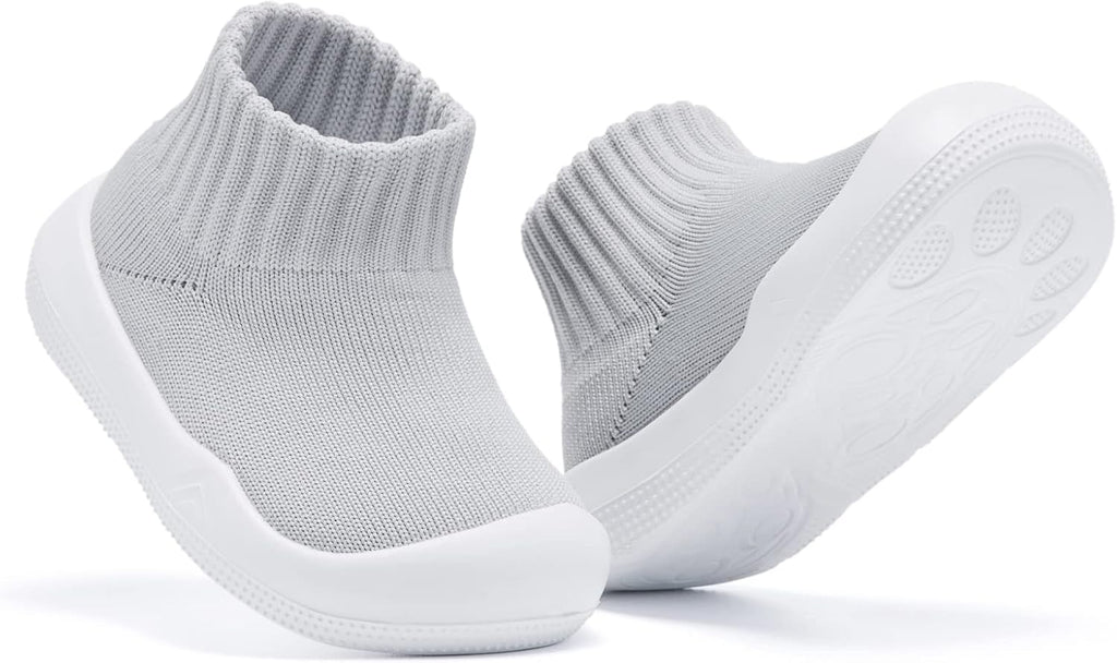 Eashi Baby Boy Girl Non-Skid Indoor Infant Walking Shoes Breathable Warm Elastic Sock Shoes with Memory Sole Protect Toes Outdoor Sneakers