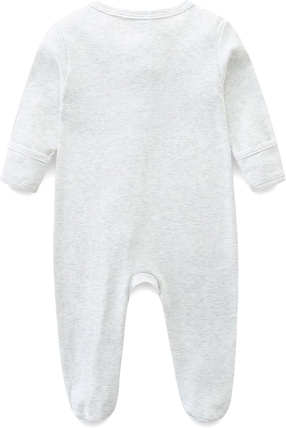 Baby Romper 100% Organic Cotton Pajamas One Piece Long Sleeve Zipper Footie Onesie for 0~12M Baby