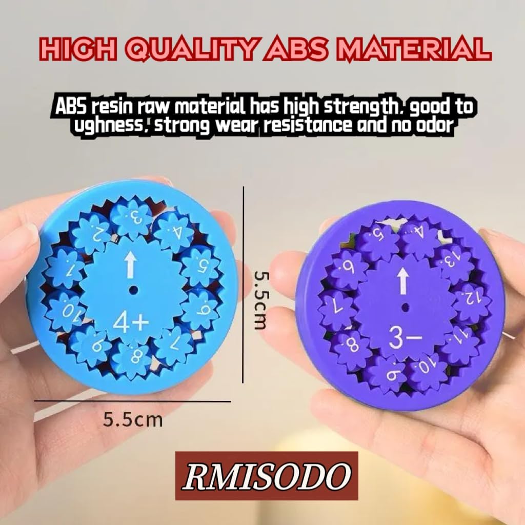 Math Fidget Spinner, Numbers Addition&Subtraction, Multiplication&Division Fidget Spinner, Fidget Learning Game Toy ,Math Game for Learning & Education Toys (9Pcs(Addition & Subtraction))