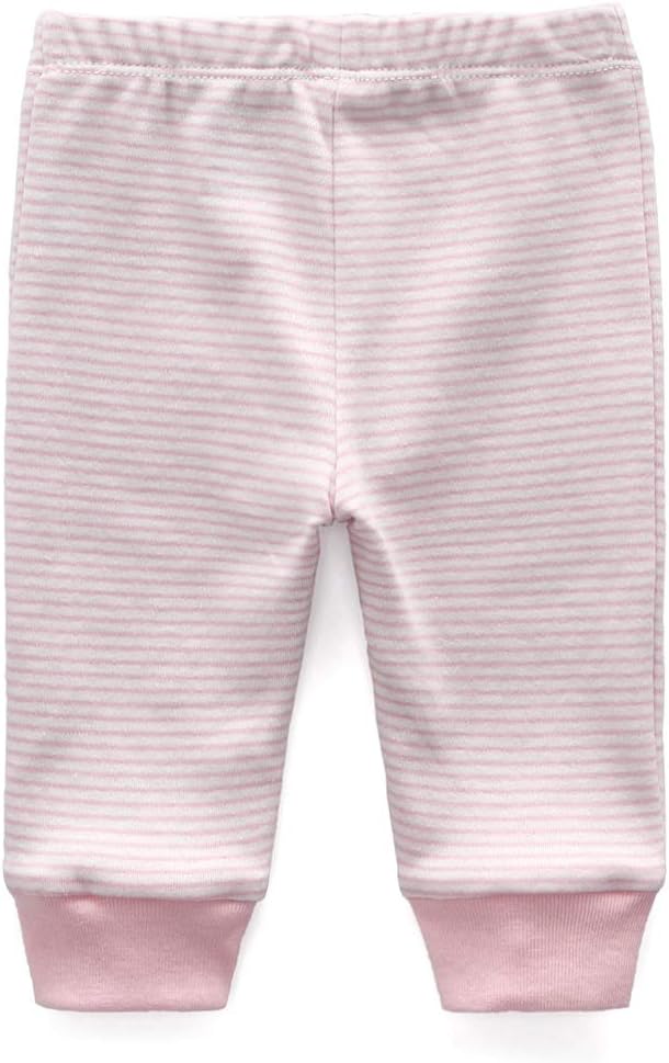 Unisex Newborn Baby Cotton 4-Pack Pants Embroidery Pringting Casual Leggings 0-24 Months for Boys and Girls