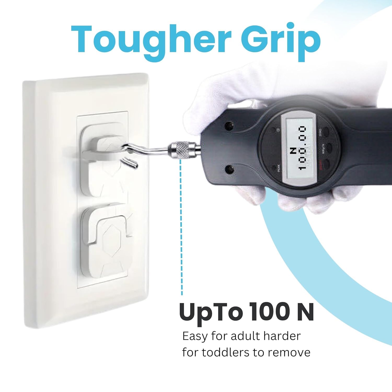 Outlet Covers Baby Proofing with Pull Handle - Plug Covers Baby Proofing- White Baby Proof Outlet Covers 3 Prong Child Proof Outlet Cover (White, 10 Count)