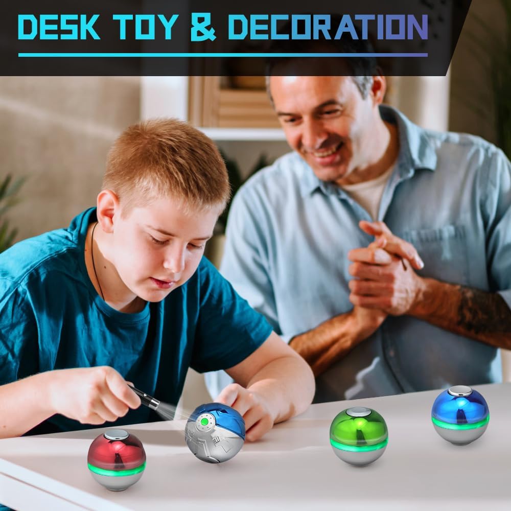 Metal Fidget Spinner Toy Glow in The Dark, Luminous Heavy Duty Cartoon Spinner Birthday Gift for Kid Adult, Hand Spinner Finger Gyro Desk Toy Decor for Home Office Classroom