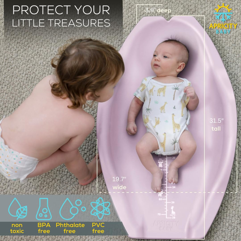 Apricity Baby Changing Pod- Pink- Waterproof Non-Slip Changing Pad Easy-to-Clean Diaper Changing Station for Dresser Tops Large Portable Wipeable Changing Pad for Newborns to Toddlers Diaper Changer