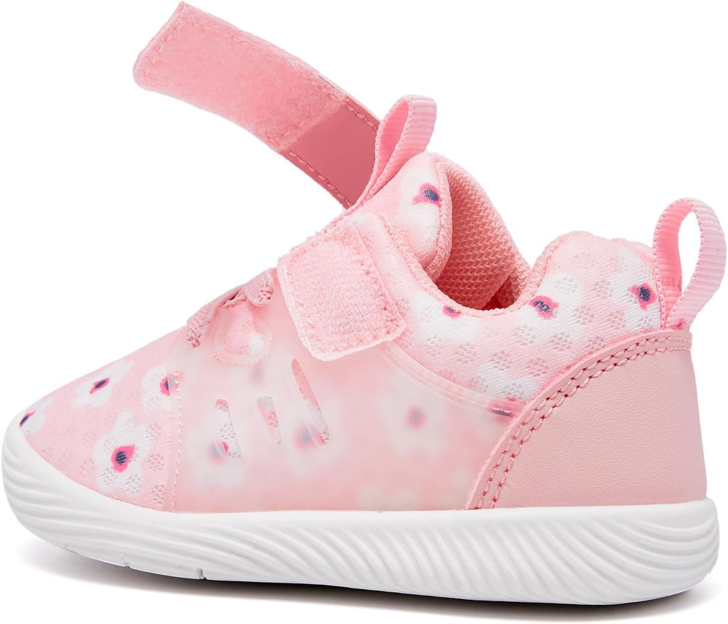 MORENDL Toddler Sneakers Baby Boys & Girls Barefoot Shoes Lightweight Breathable Walking Running Tennis Athletic Sport Shoes