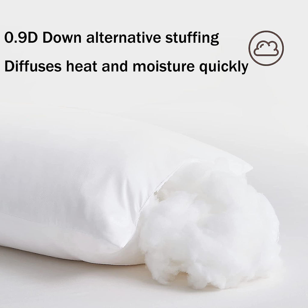 Hotel Collection Thick Bed Pillows King Size Set of 2 Soft Plush Fluffy Side Sleeper Pillow for Adults Back Sleeping High Loft Medium Firmness White 20x36 inches