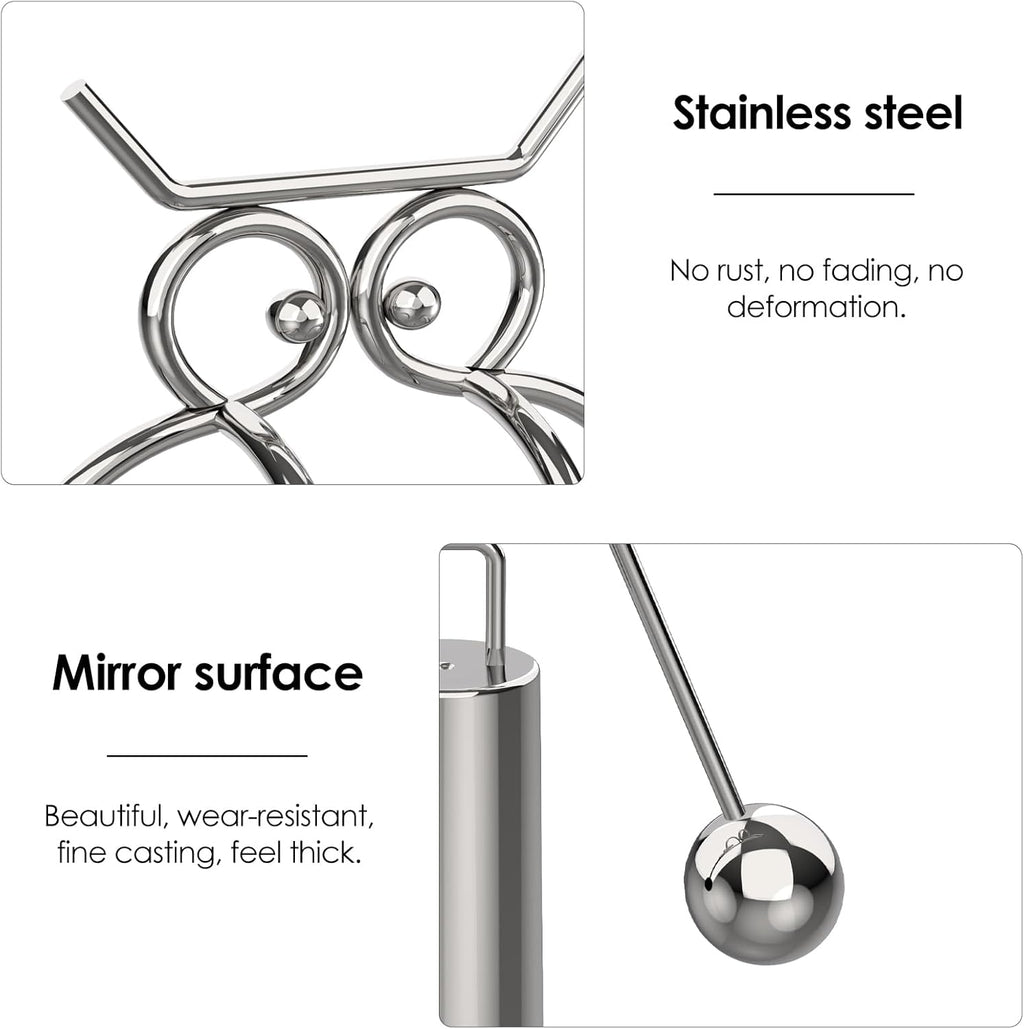 SHIDOW Kinetic Art Balance Toy, Owl Shaped Balancing Physics Toy, Office Desk Tumblers Decompressive Ornaments, Physics Science Model Teaching Supply Desktop Decoration (1PCS)