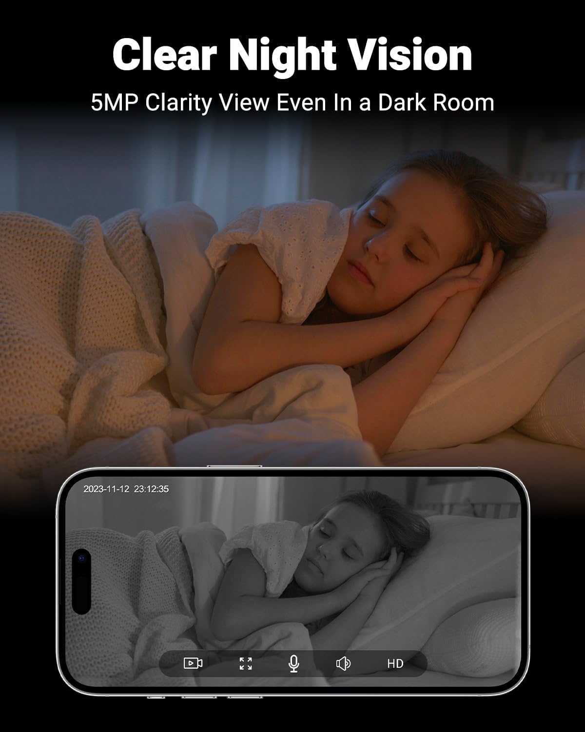 Indoor Security Camera 2K, Pet Camera with Phone App, WiFi Cameras for Home Security Camera for Dog/ Baby Monitor/Elder Pan Tilt, 5/2.4GHz, 24/7, 2-Way Talk, Human Detection, Motion Tracking, Cloud