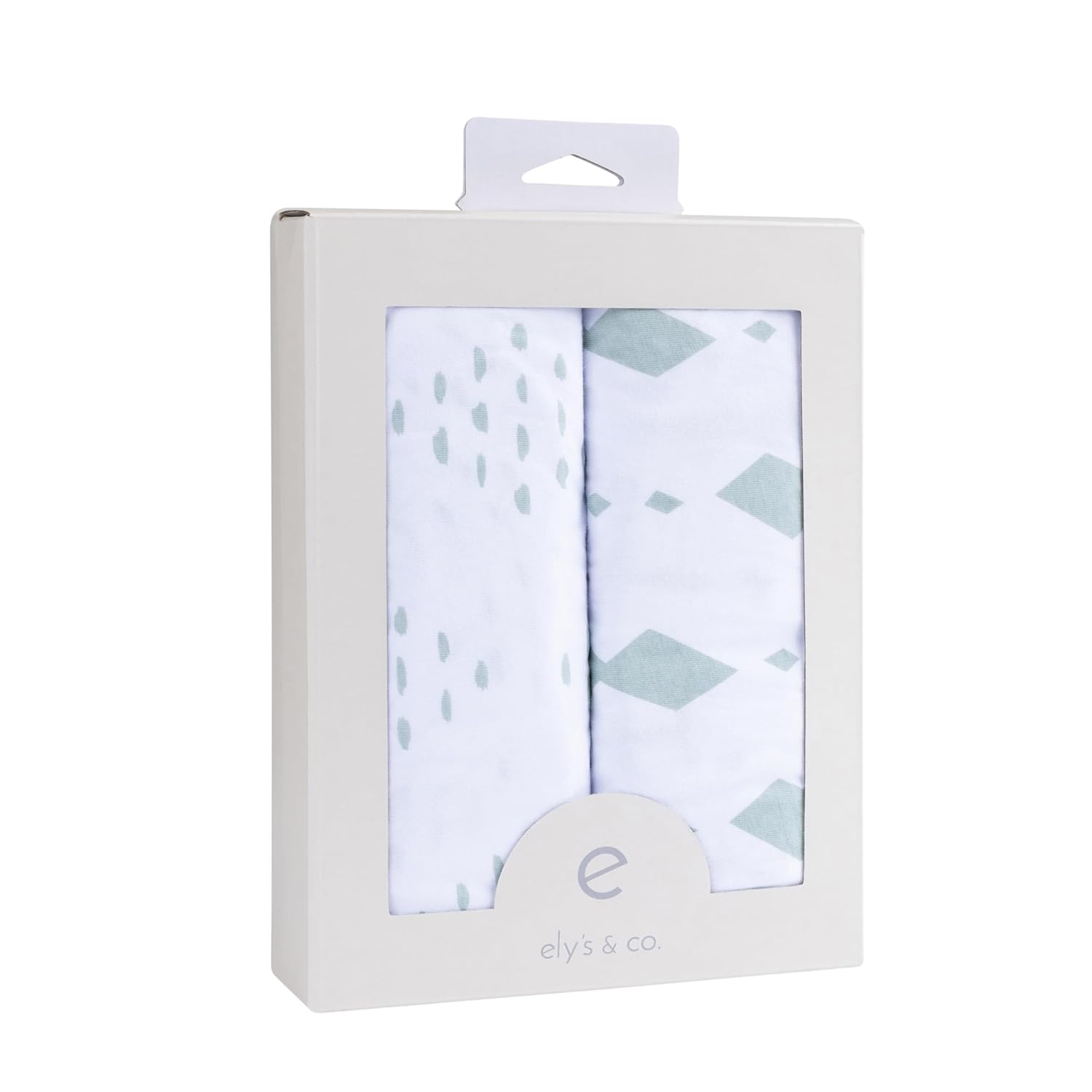 Changing Pad Cover - Cradle Sheets Fits Baby Mattress Sheet 36" X 18 - Unisex Grey Sage Diamond - 2 Pack Set