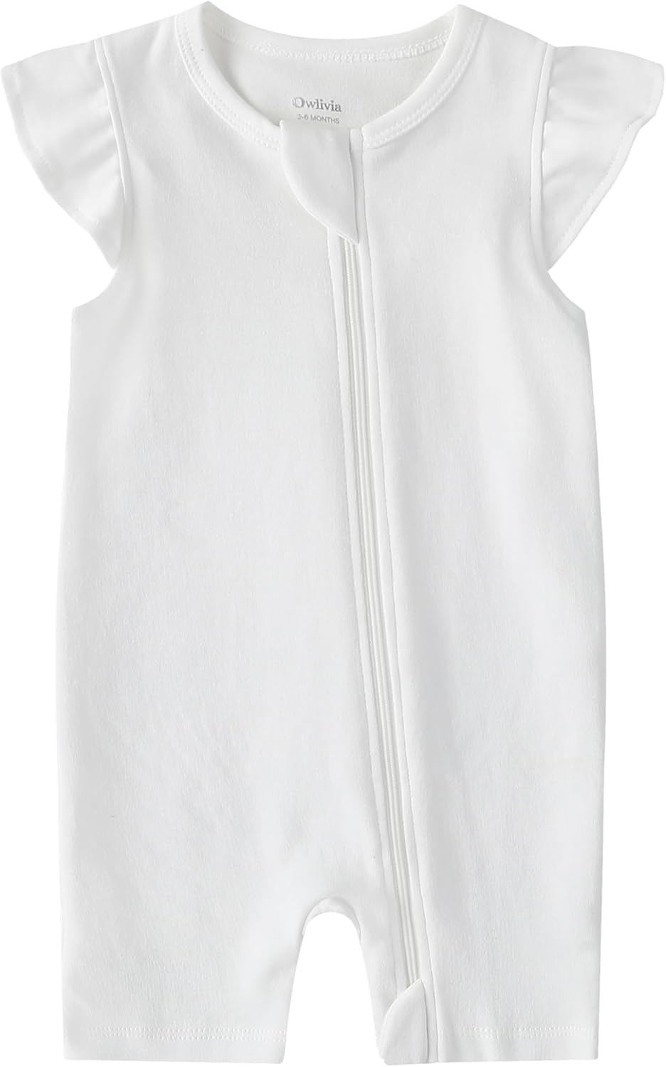 Owlivia Baby Short Sleeve Summer Romper Set, 2 Pack Tank Jumpsuit for Girls and Boys, Cartoon One Piece Coverall Outfit