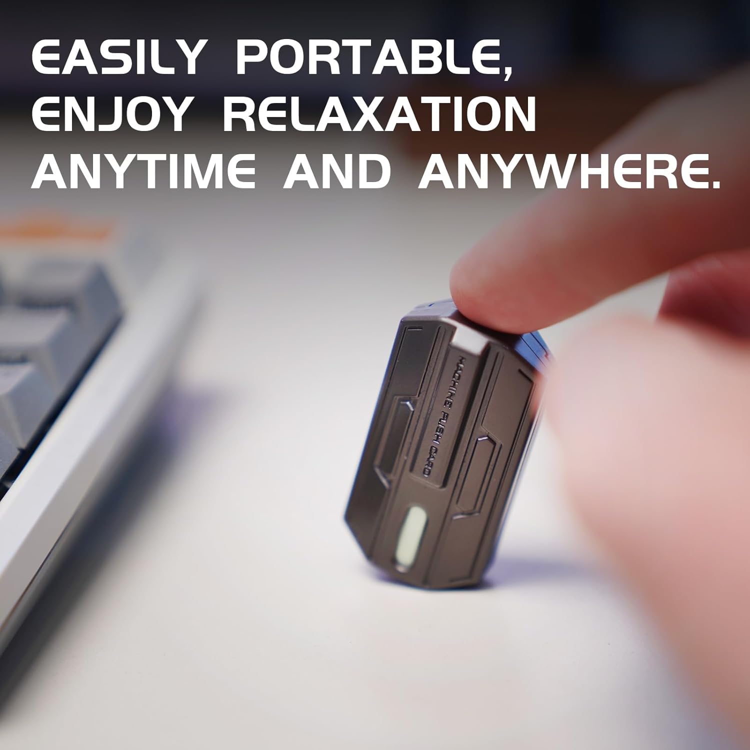 INNÔPLUS Fidget Slider, Fidget Toys Adults Metal Magnetic Fidgets Desk Toys, Cool EDC Gadgets Anxiety Stress Relief Toys, ADHD Tools for Adults, Mens Gifts for Him & Dad, Boyfriend