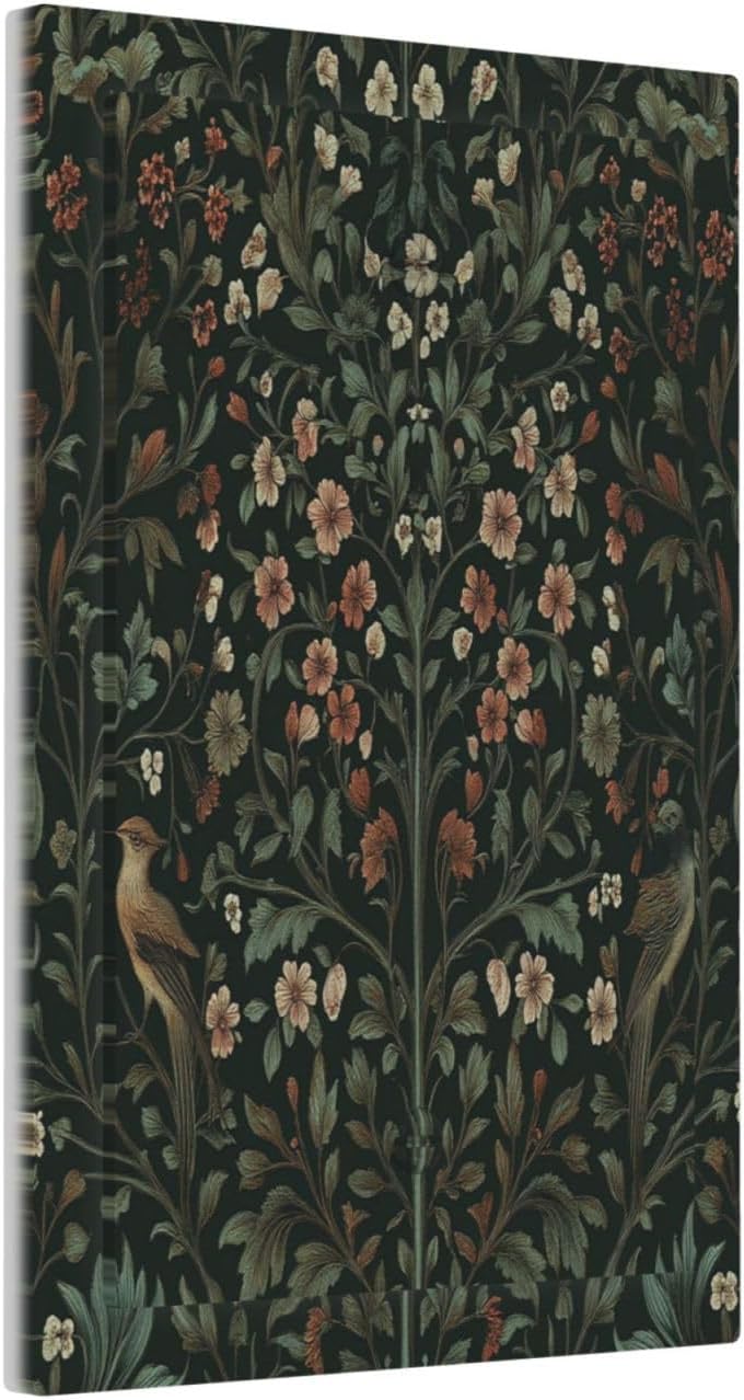 Light Switch Cover Plate Vintage Morris Colorful Flower Green Leaf 1 Gang No Device Blank Electrical Wall Plates Faceplate Decorative Switch Plate For Bed Room Living Room Decor