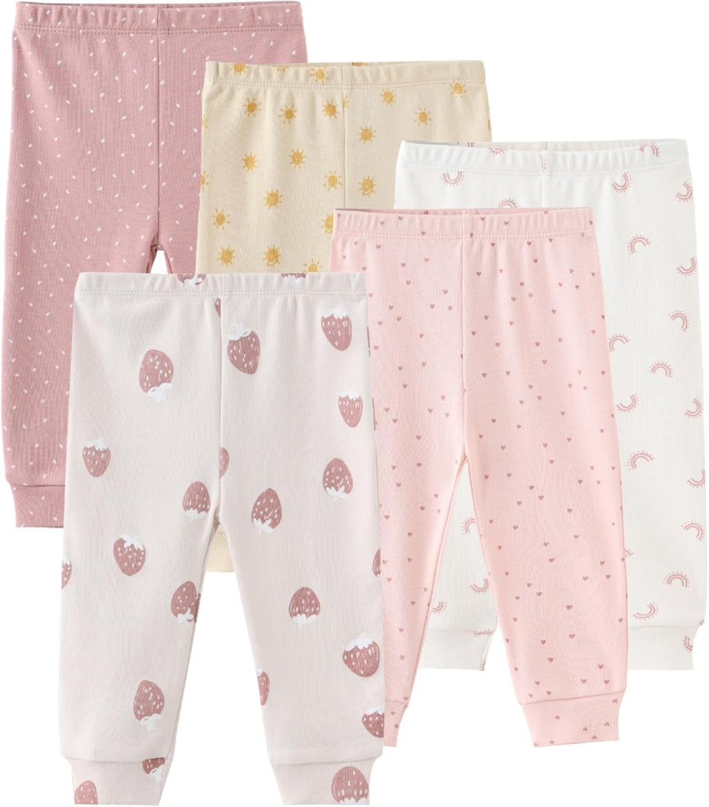 Newborn Layette Gift Set Bodysuits Pants for Baby Girl and Boy 24 Piece 100% Cotton Essentials and Accessories