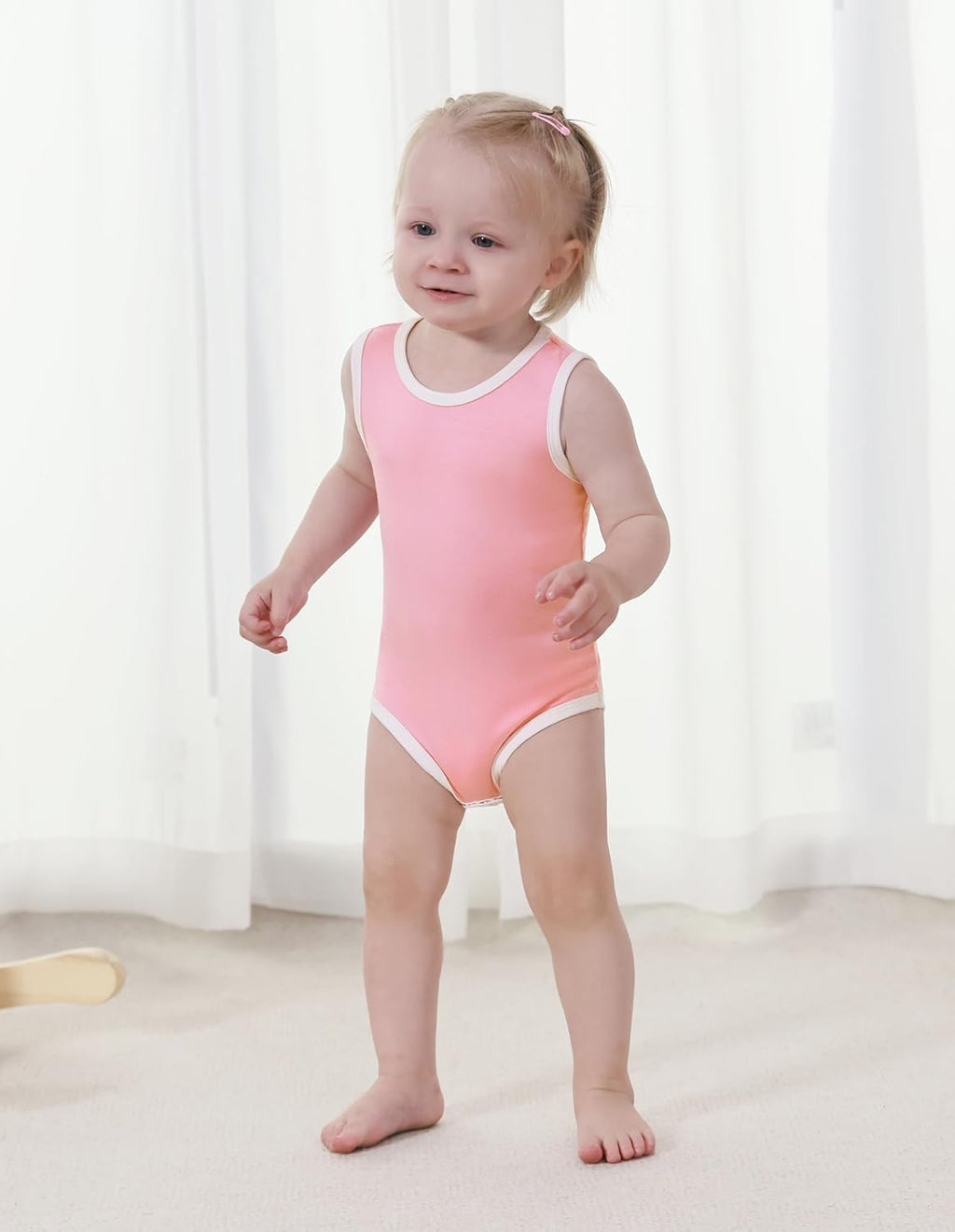 Baby Boy Girl Pajamas Toddler Infant Unisex Sleeveless Sleep Bodysuit Sleepwear Newborn Snap Snug Fit 3-Pack