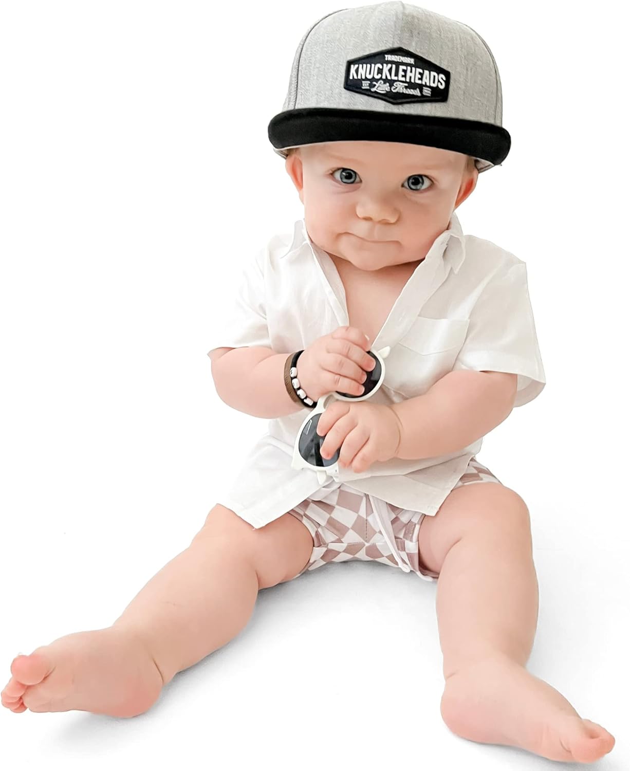 Baby Hats - Baseball Hat, Newborn Youth Flat Brim Mesh Trucker Surf Skate Bubba Bro Fitted Beach Cap Gorros para Bebes
