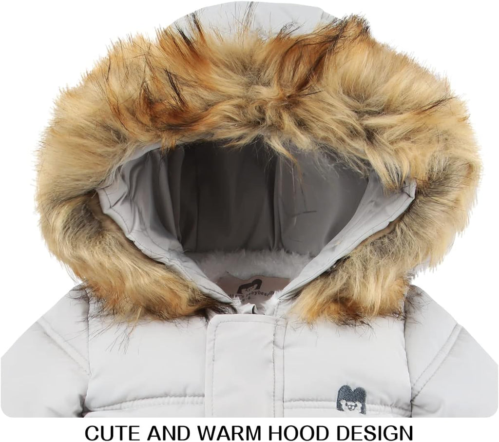 Baby Girl Winter Snowsuit Toddler Jacket Clothes For Boy Infant Jumpsuit Hoodied