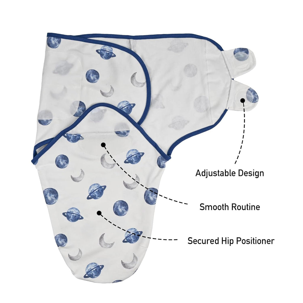 Organic Baby Swaddle Sleep Sacks, 3-Pack Swaddles for Newborns Baby Essentials, Infant 0-3 Months, 100% Cotton Soft & Snug Adjustable Wrap Nursery Swaddling Blankets Improves Sleep