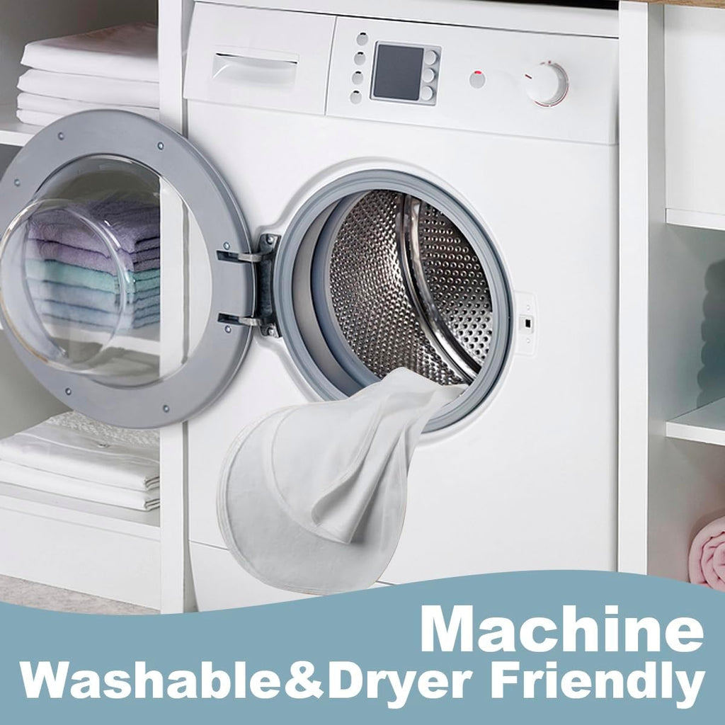 Thicker 4-Pack Waterproof Changing Pad Liners - Ultra Soft & Absorbent for Baby, Fits Keekaroo Peanut Changer & Standard Pads, Machine Washable, Two-Sided Design (15"x26.5")