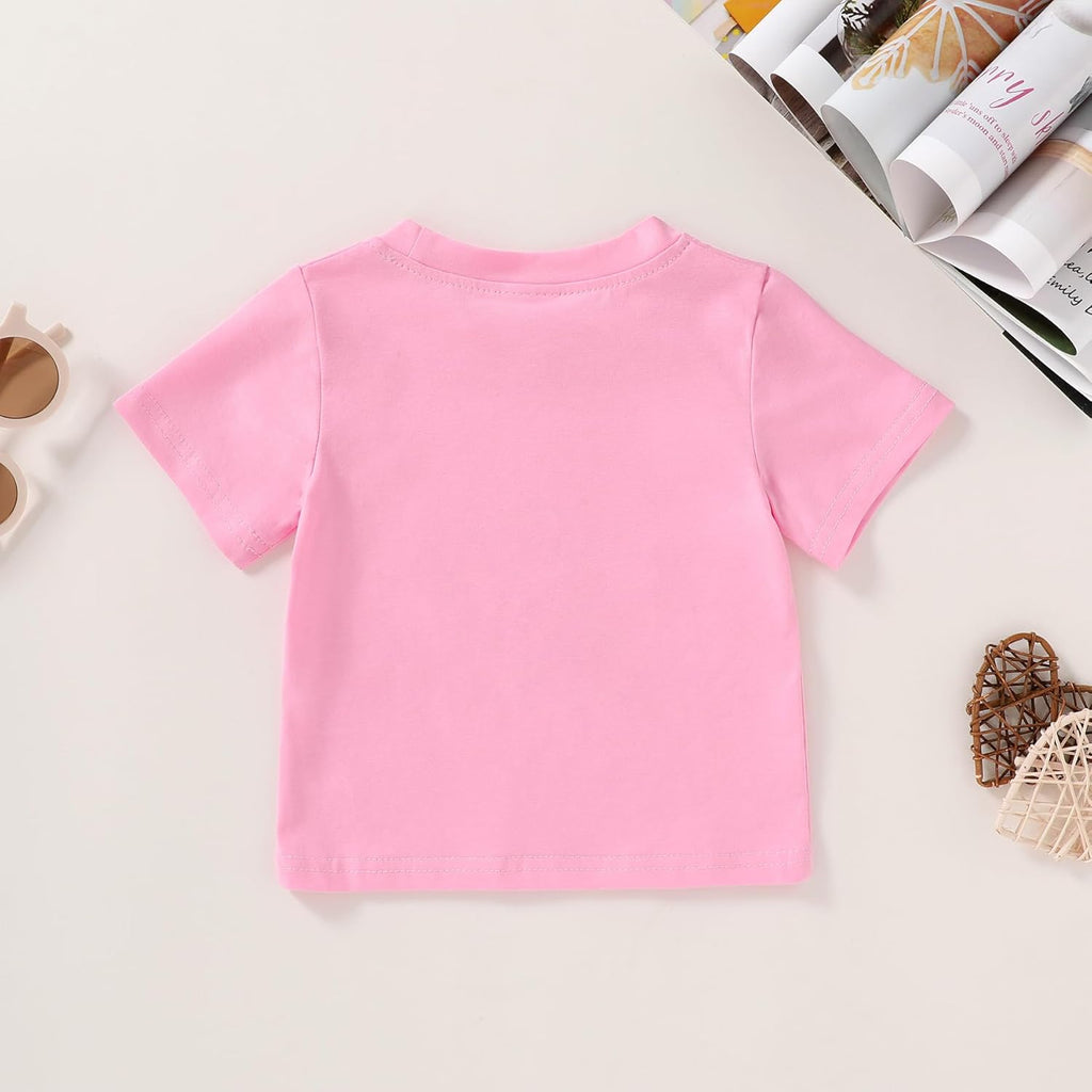 Happy Town Toddler Clothes Baby Boy Girl Smiley Face Shirt Short Sleeve T-Shirt Tee Summer Tops Outfits