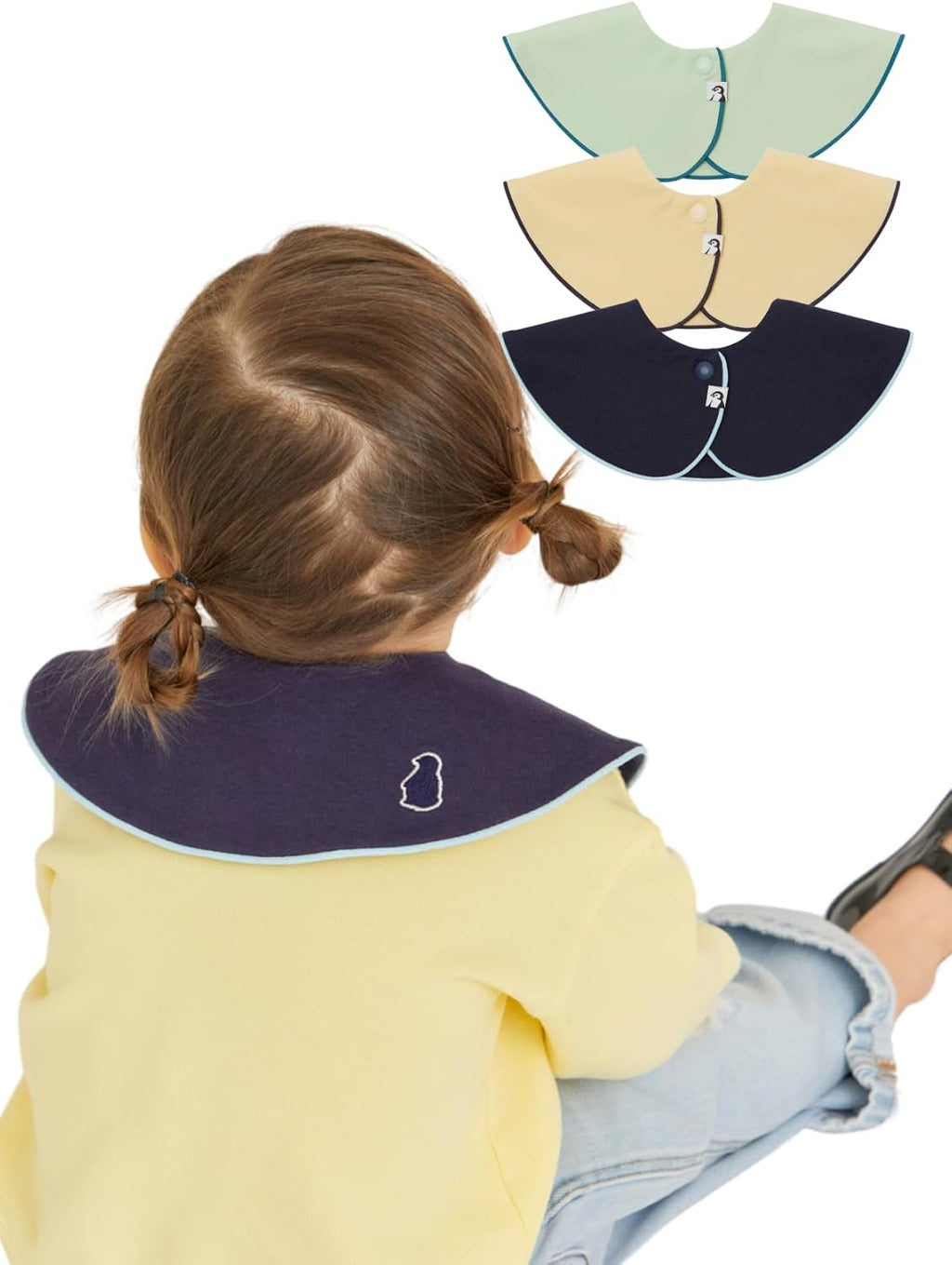 Konny Baby Bibs 5-Pack, 360 ° Rotate, Soft and Absorbent Bandana Drooling for Boys Girls baby Essentials