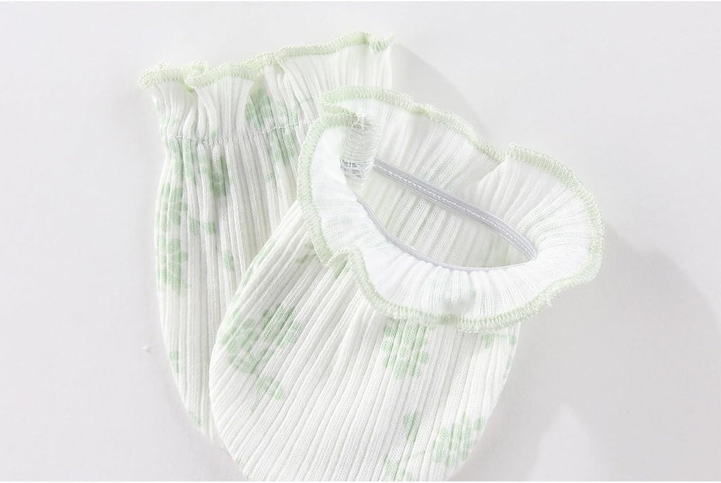 5 Pairs Baby Not Scratch Mittens 0-6 Months New Born Boy Girl Gloves Cute Infant Accessories