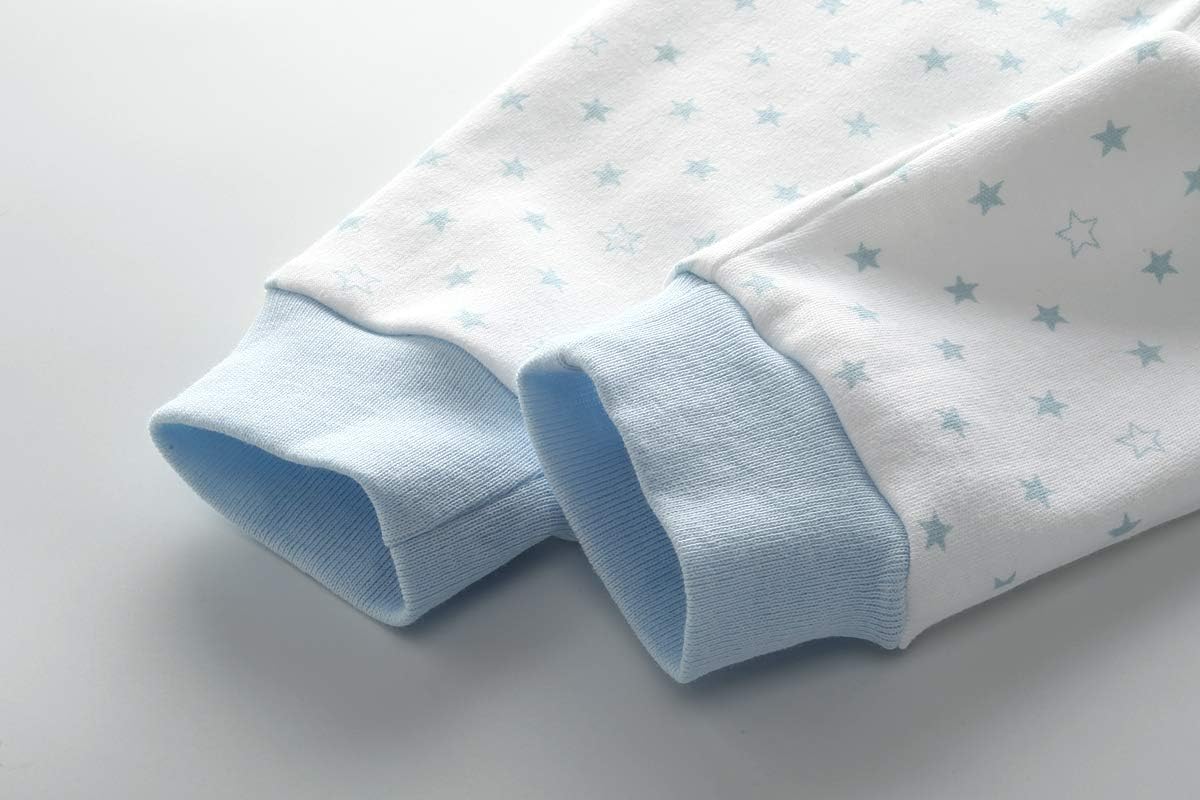 Unisex Newborn Baby Cotton 4-Pack Pants Embroidery Pringting Casual Leggings 0-24 Months for Boys and Girls