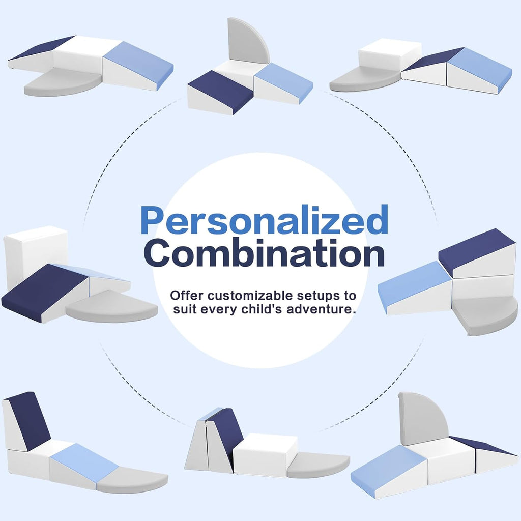 Sumbababy Climbing Foam Blocks for Toddlers: PU Leather Foam Blocks for Kids Active Play - Toddler Climbing Toys Indoor - Durable Playground Gym Preschool Toddler Toys for Boys and Girls