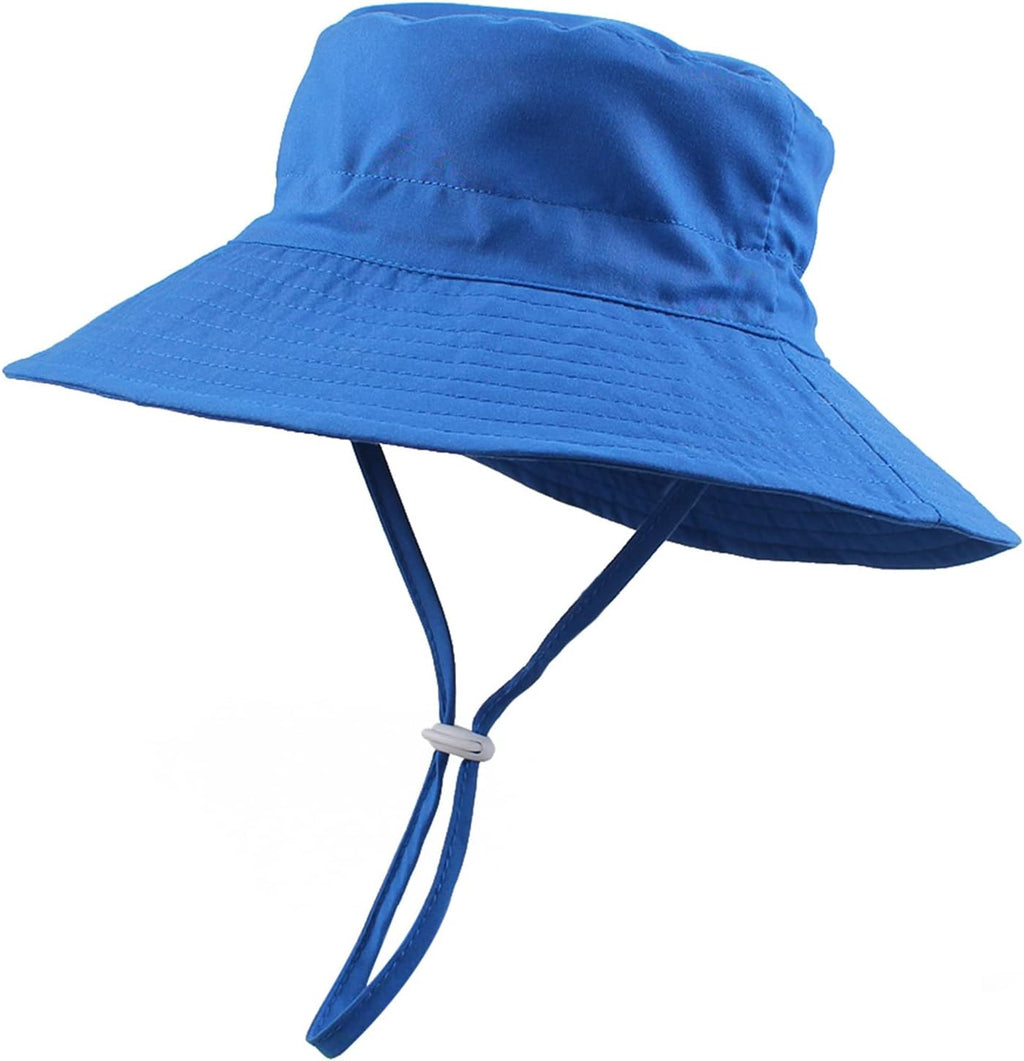 Peecabe Summer Baby Sun Hat for Boys Girls UPF 50+ Wide Brim Toddle Bucket Hat Adjustable Baby Beach Cap 0-8 Years