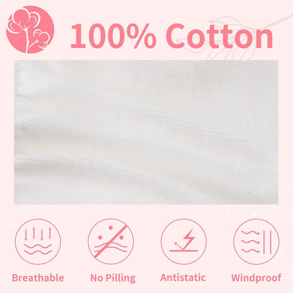 Newborn Baby Mittens Infant No Scratch Gloves Cotton Mitts for Baby Girls Boys