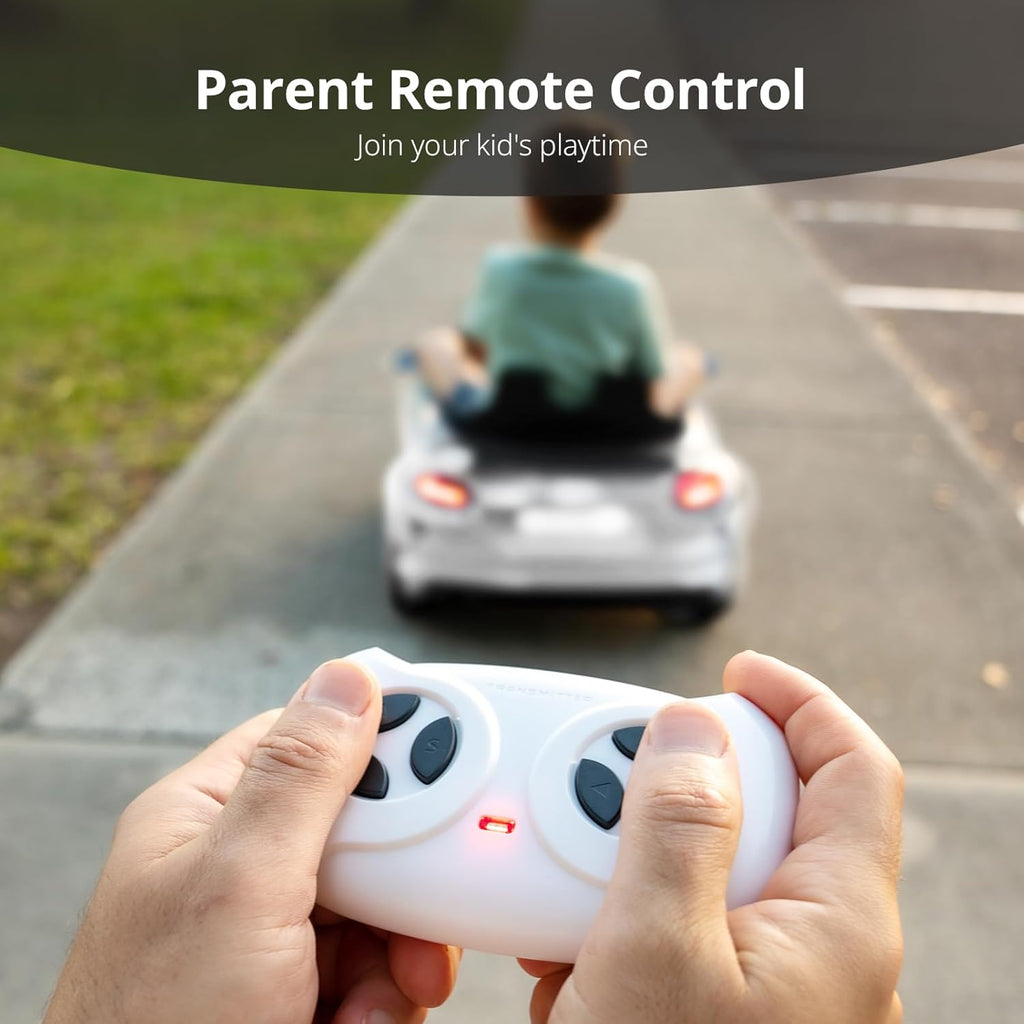 Electric Car for Kids, Licensed Audi 6V Kids Ride on Car Toy for Toddlers with Remote - White