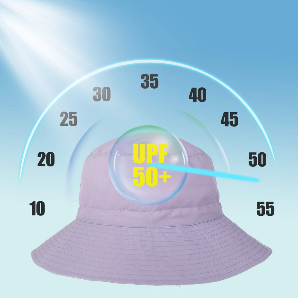 Baby Sun Hat Toddler Beach Swim Hats UPF 50+ Summer Bucket Hat Kids Infant Wide Brim Adjustable Sun Hat for Baby Boy Girls