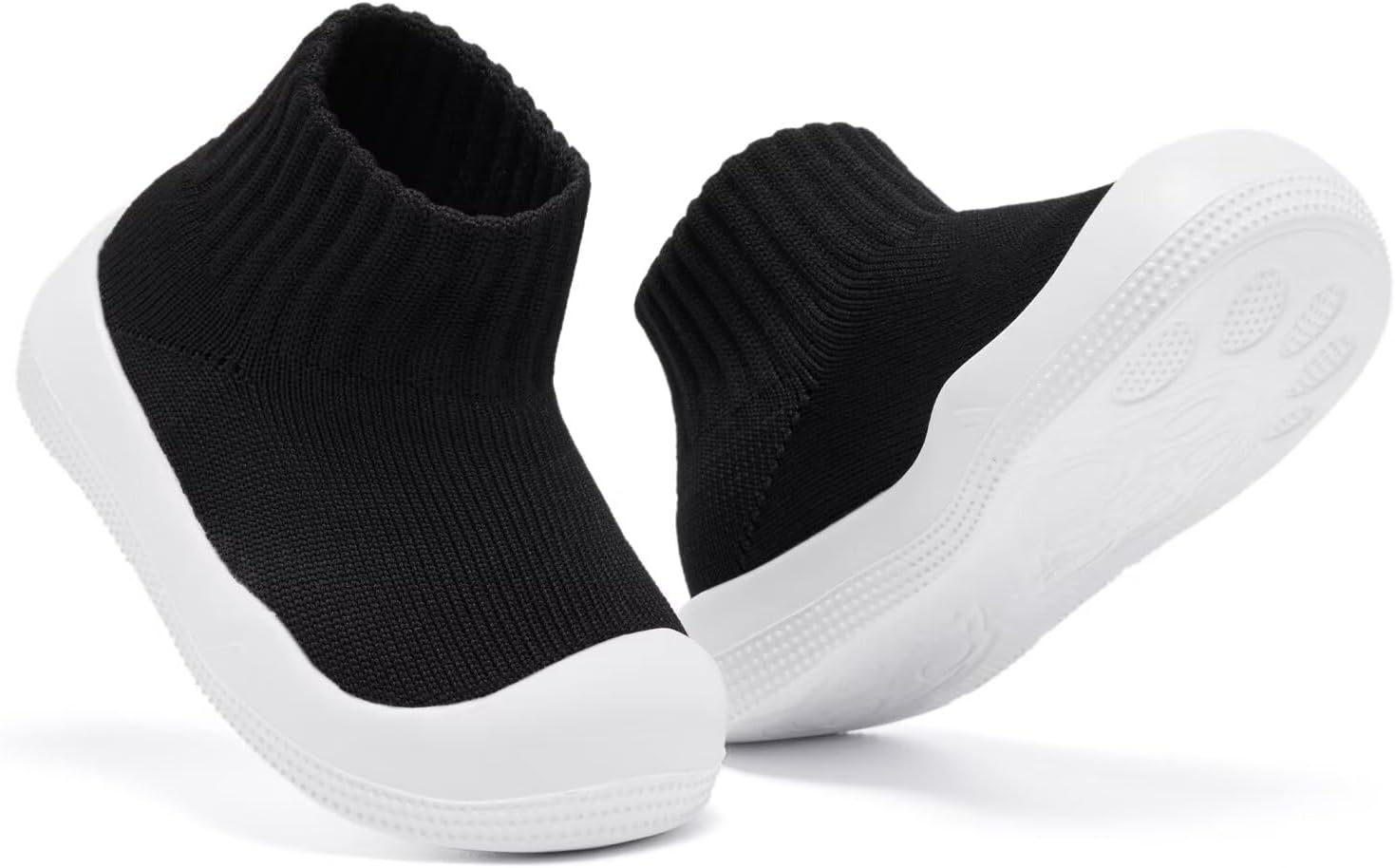 Eashi Baby Boy Girl Non-Skid Indoor Infant Walking Shoes Breathable Warm Elastic Sock Shoes with Memory Sole Protect Toes Outdoor Sneakers