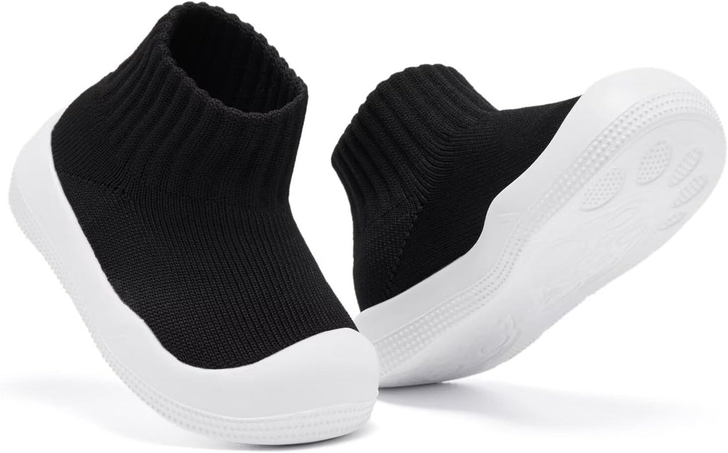 Eashi Baby Boy Girl Non-Skid Indoor Infant Walking Shoes Breathable Warm Elastic Sock Shoes with Memory Sole Protect Toes Outdoor Sneakers