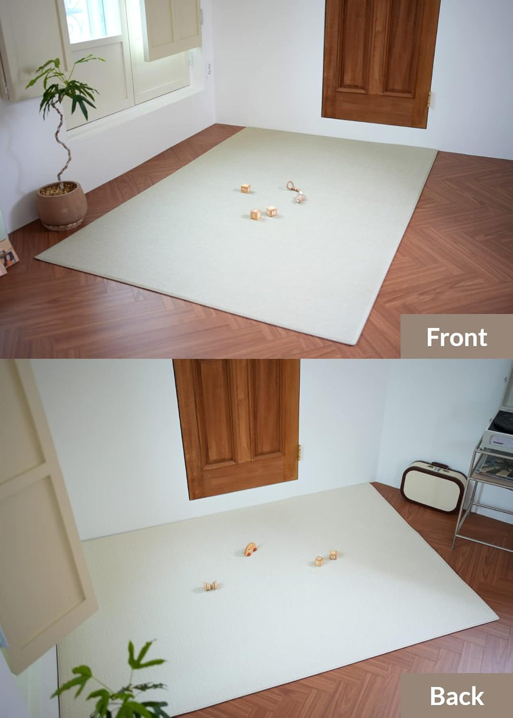 Baby Care Play Mat (Large, Hygge - Aztec & Arbor) 82'' x 55'' Original One-Piece Reversible Rollable Waterproof Baby Mat for Floor, Play Mat for Babies 6-12 Months, Infants, Toddlers, and Kids