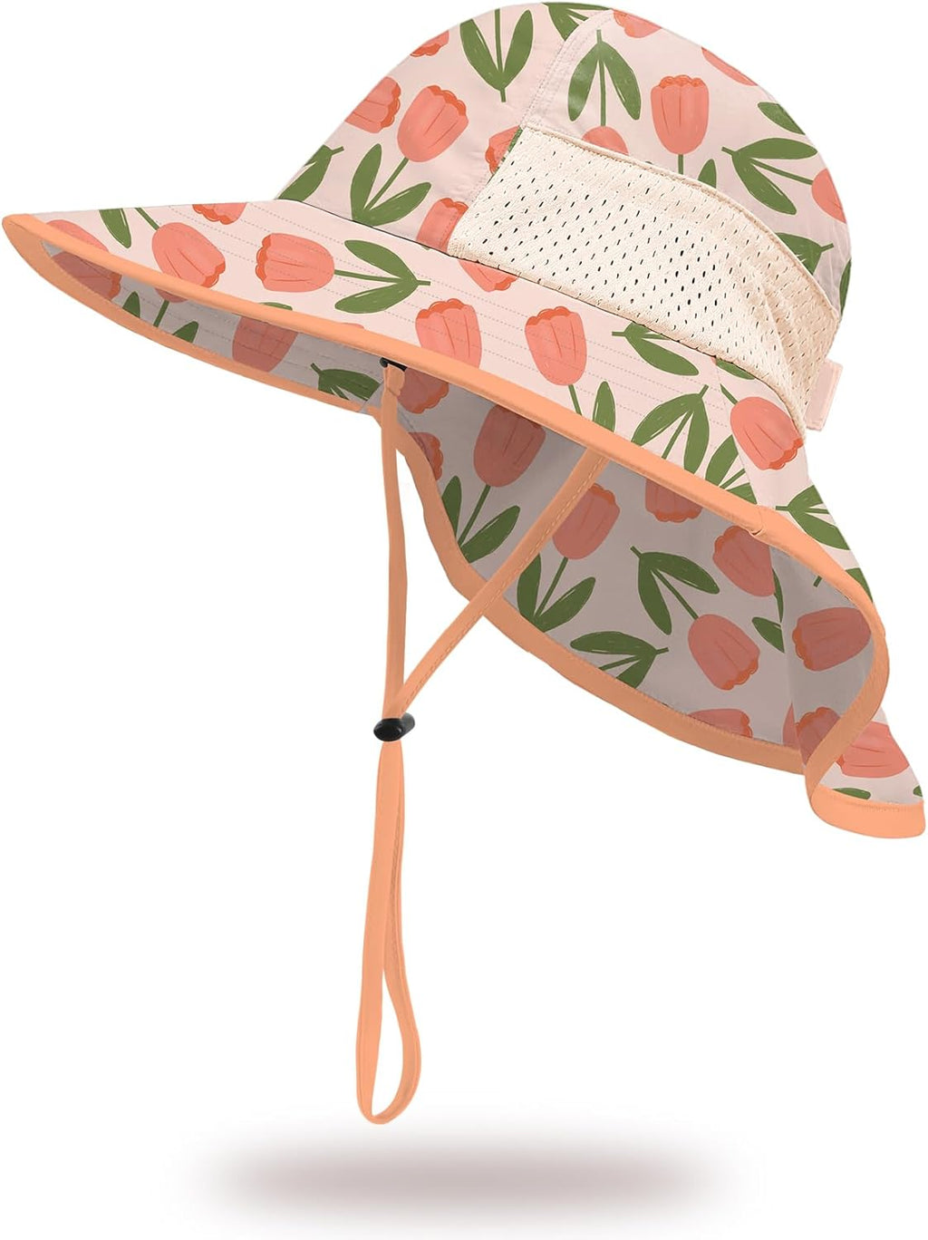 Baby Sun Hat with Neck Flap for Sun Protection Toddler Beach Hat UPF 50+ Outdoors 0-6 Years Boys Girls