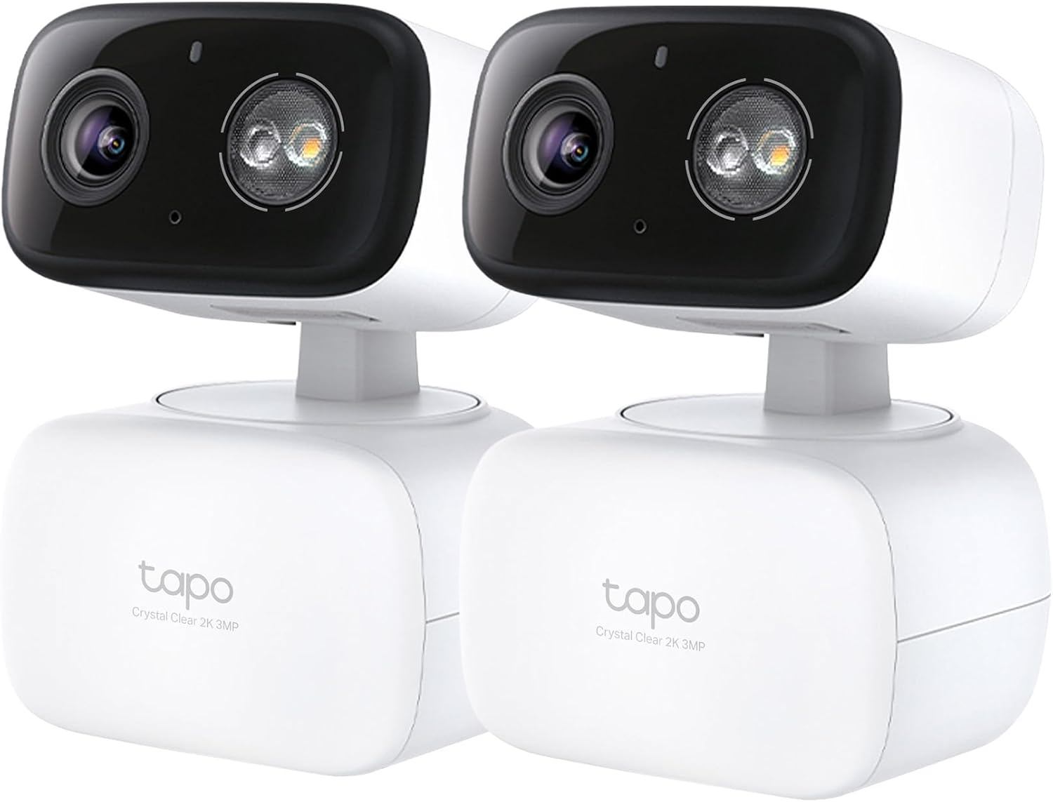 Tapo 2K 3MP Pan/Tilt Indoor/Outdoor Security Camera - Free Person/Baby Cry Detect & Motion Track, 360° Pan, Color Night Vision, SD/Cloud Storage, Works w/Alexa & Google Home, HybridCam 360 (2-Pack)