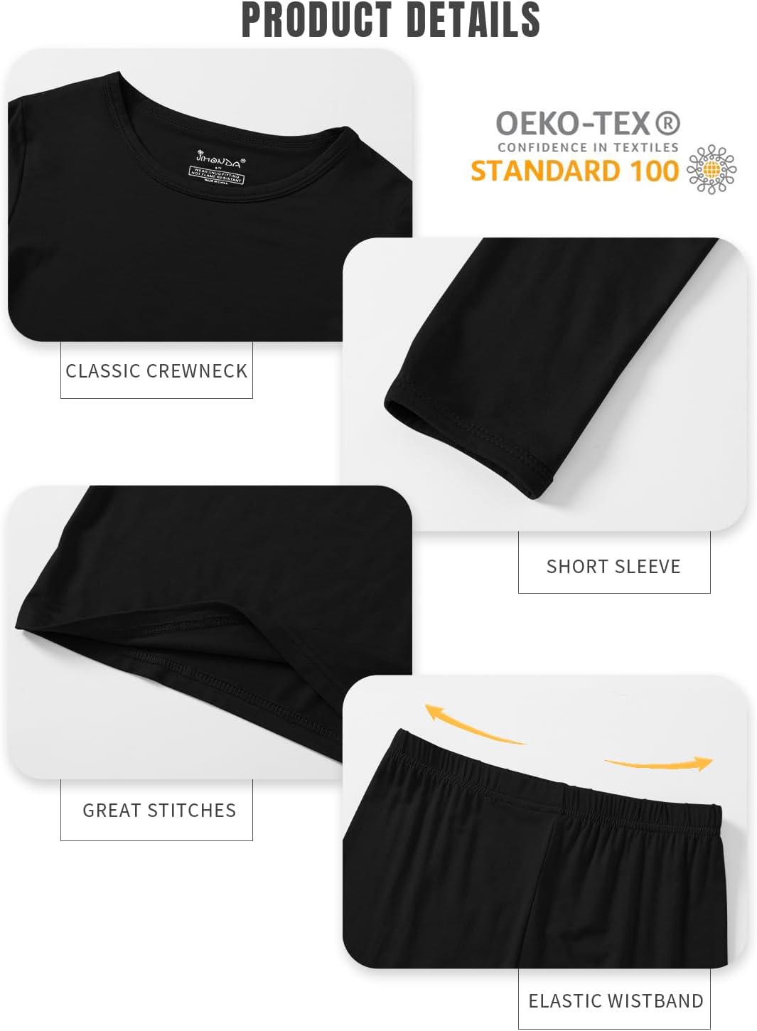 Jimonda Baby Boys Girls Pajama Sets Toddler Sleepwear Cool Jammies 2pcs Viscose from Bamboo PJs 18M-8Y