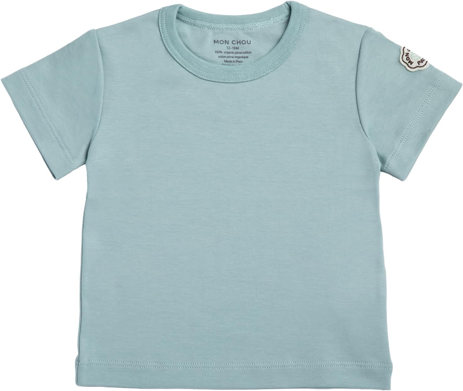 Mon Chou Premium Short Sleeve Shirt - Ultra Soft, 100% Pima Cotton Crew Neck Baby T Shirts - Organic Cotton Baby Clothes