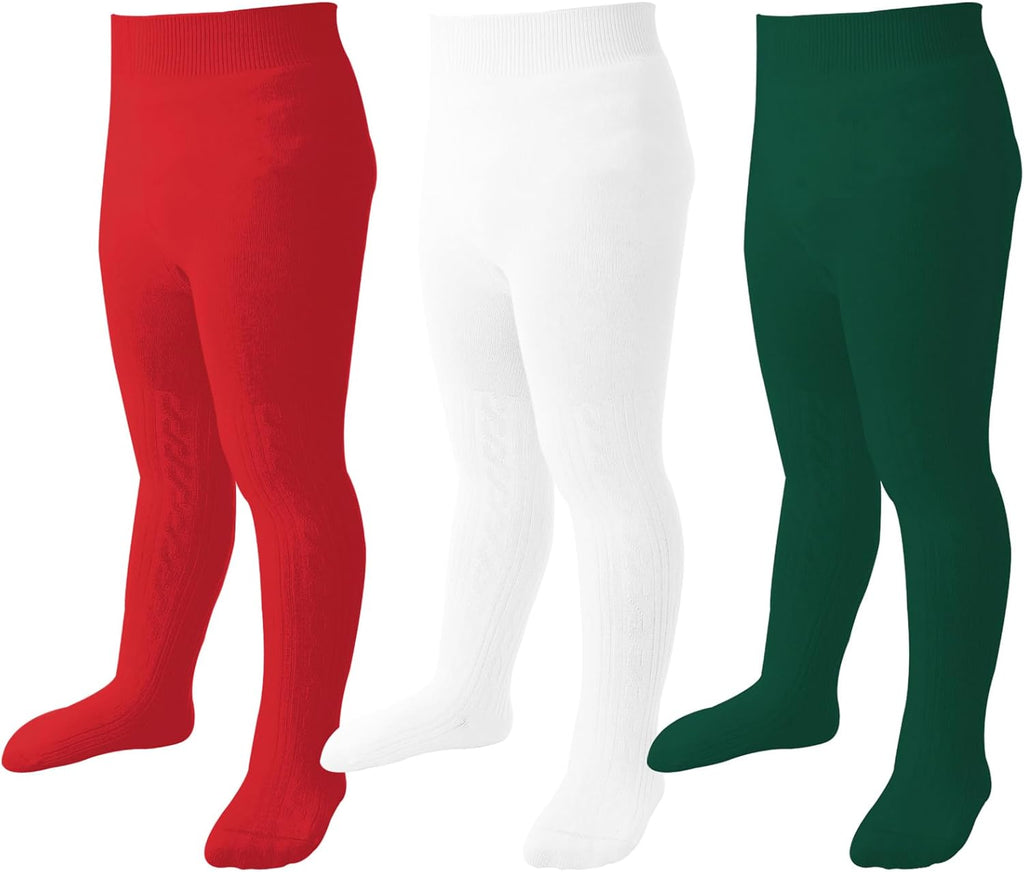 Mini angel Baby Tights Toddler Girl Tights Seamless Cable Knit Leggings Soft Cotton Stockings Pantyhose 3/4/5 Pack