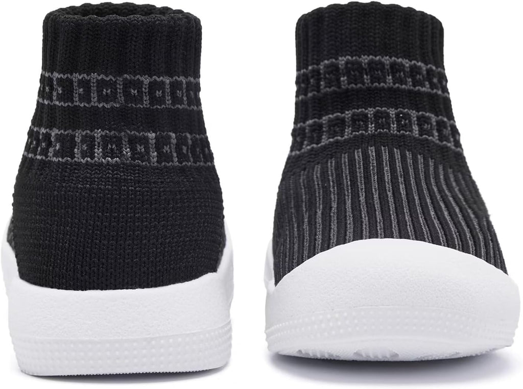 Eashi Baby Boy Girl Non-Skid Indoor Infant Walking Shoes Breathable Warm Elastic Sock Shoes with Memory Sole Protect Toes Outdoor Sneakers