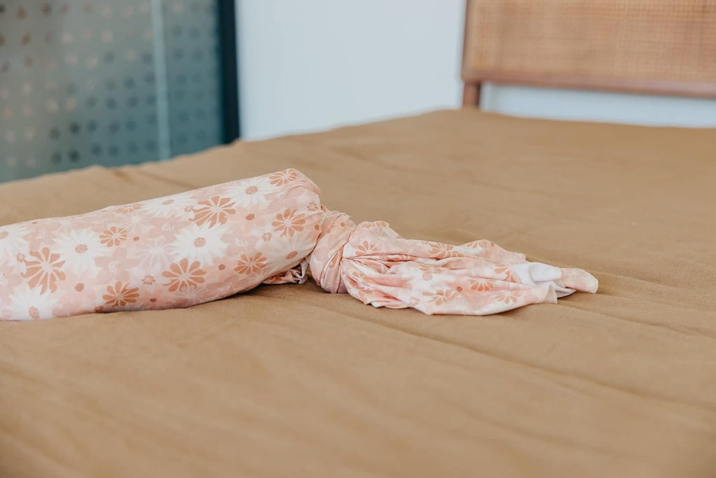 Copper Pearl Baby Swaddle Blanket - Premium Knit Baby Blanket, Large Soft Stretchy Receiving Blankets for Baby Girl, Swaddles for Newborn, Infant, and Toddler (Penny)