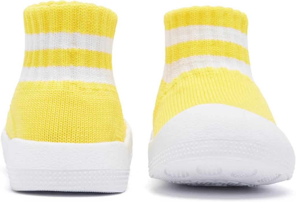 Eashi Baby Boy Girl Non-Skid Indoor Infant Walking Shoes Breathable Warm Elastic Sock Shoes with Memory Sole Protect Toes Outdoor Sneakers