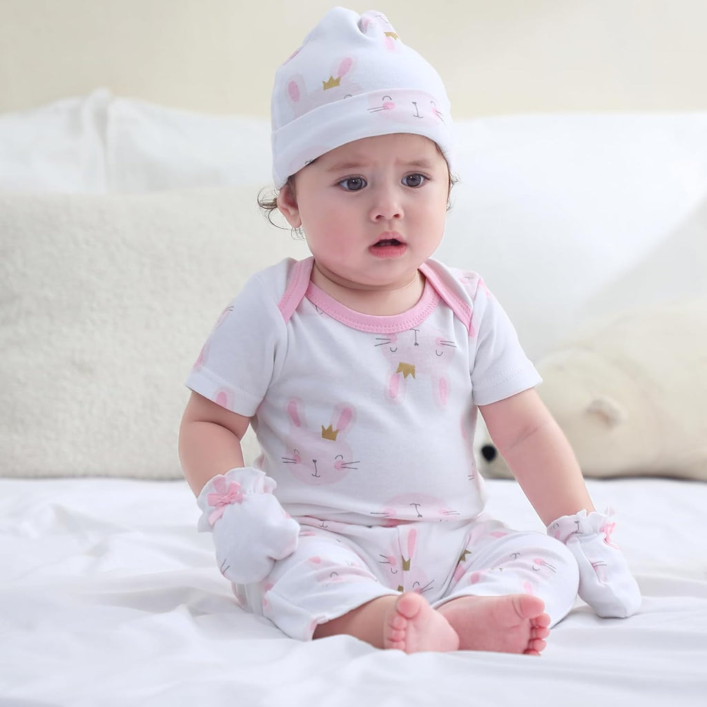 Baby Bodysuit and Pant Set 10-pcs Cotton Soft Newborn Boy Girl Clothes Outfits