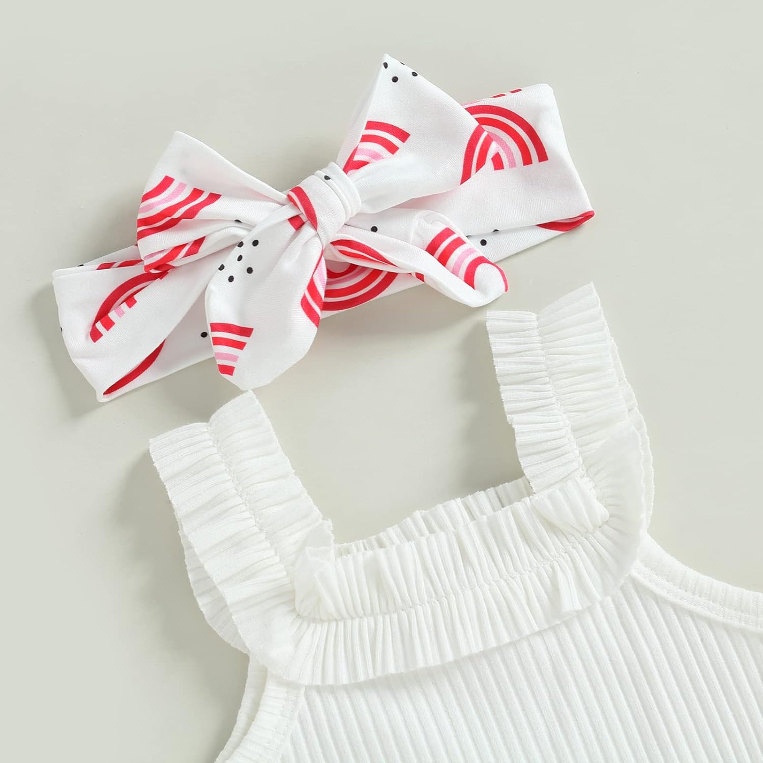 fhutpw Baby Girl Clothes Summer Cute Outfits 3 6 12 18 Months Spaghetti Strap Romper & Floarl Shorts Sets