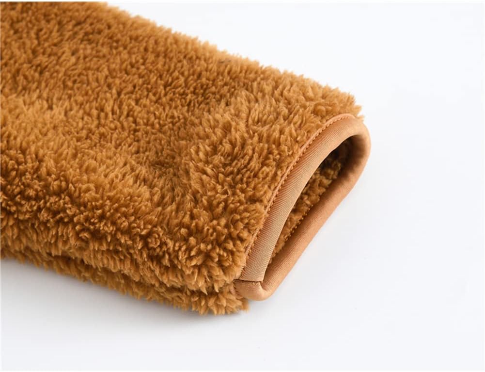 AIWUHE Toddler Boys Girls Hooded Jacket Fleece Hoodie Winter Warm Solid Color Teddy Coat Zip-up Bear Ear Sweater Fall Clothes