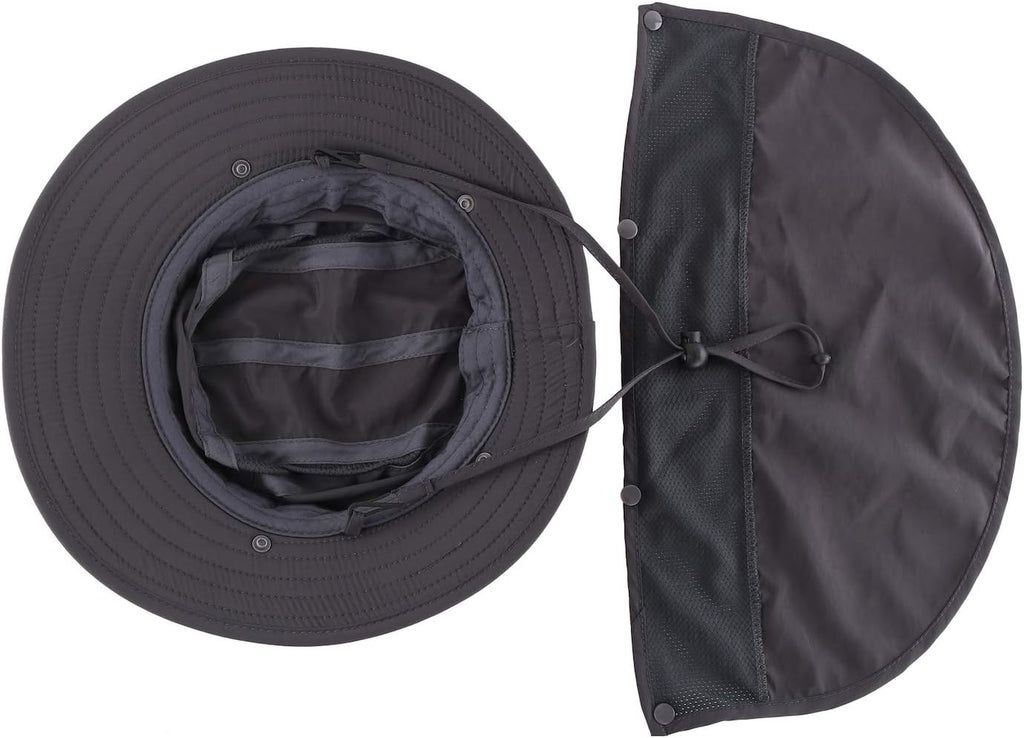 Home Prefer UPF 50+ Boys Sun Hat with Neck Flap Wide Brim Summer Beach Bucket Hat for Boys Girls Toddler Kids Safari Hat