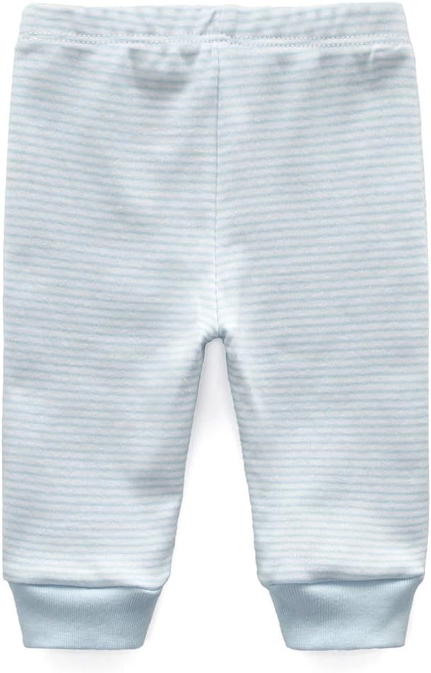 Unisex Newborn Baby Cotton 4-Pack Pants Embroidery Pringting Casual Leggings 0-24 Months for Boys and Girls