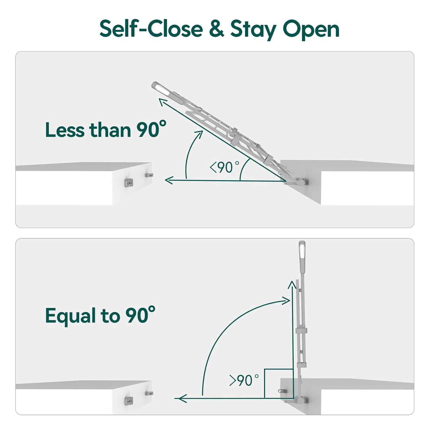 Babelio 34" Extra Tall Baby/Dog Gate with No Threshold Design Walk Thru Door, 26-43" Auto Close Safety Gate for Babies, Elders and Pets, Fits Doorways, Stairs, and Entryways, Grey